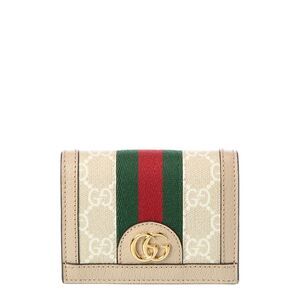 Gucci Ophidia Gg Supreme Canvas & Leather Card Case